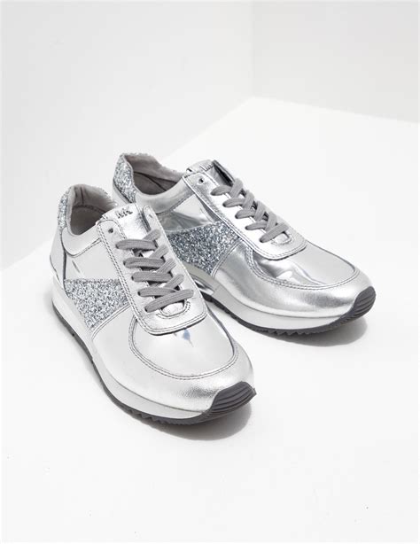 michael kors sneakers silver